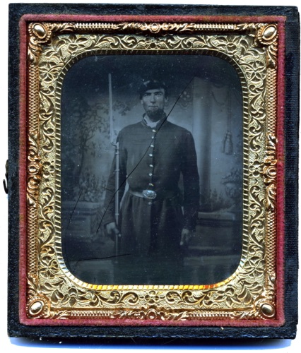 Young soldier, circa 1860. chs-008156